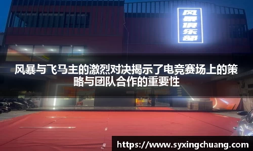 风暴与飞马主的激烈对决揭示了电竞赛场上的策略与团队合作的重要性